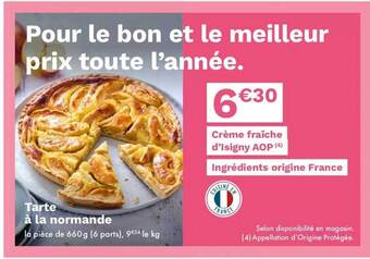 Picard Tarte à La Normande offre