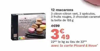 Picard 12 Macarons offre