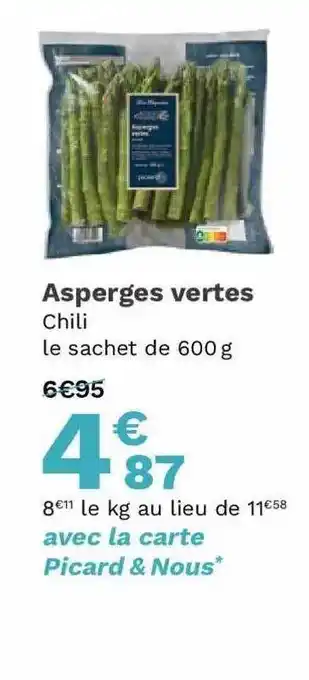 Picard Asperges Vertes offre