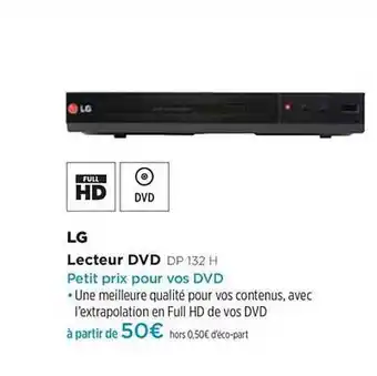 Pulsat Lg Lecteur Dvd Dp 132 H offre