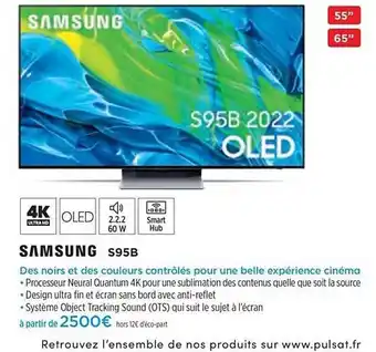 Pulsat Samsung S95b Oled offre