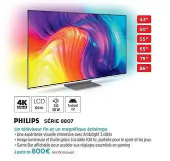 Pulsat Philips Série 8807 offre