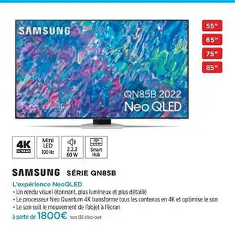 Pulsat Samsung Série Qn85b Neo Qled offre