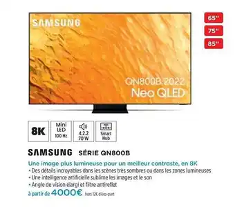 Pulsat Samsung Série Qn800b offre