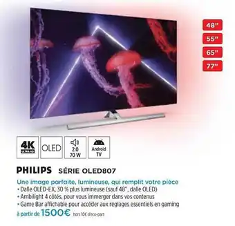 Pulsat Philips Série Oled807 offre