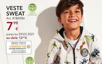 Takko Veste Sweat offre