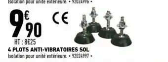 Brico Cash 4 Plots Anti-Vibratoires Sol offre