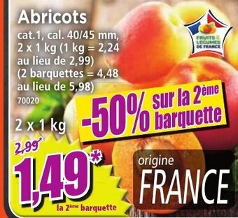 Norma Abricots offre
