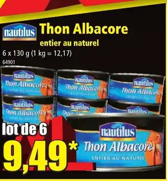 Norma Nautilus Thon Albacore offre