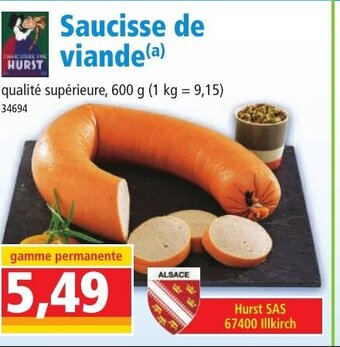 Norma Saucisse de viande offre