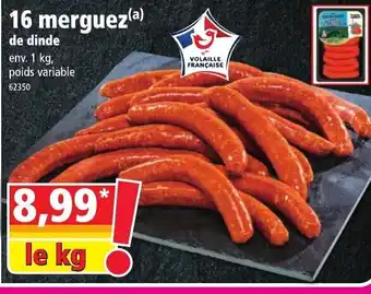 Norma 16 Merguez offre