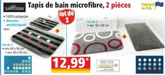 Norma Santosini Tapis de bain microfibre offre