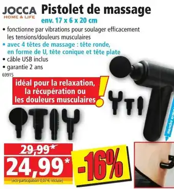 Norma Jocca Pistolet de massage offre