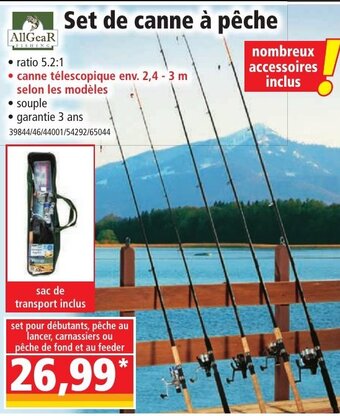 Norma Set de canne à Pêche offre