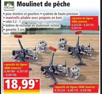 Norma Moulinet de pêche offre