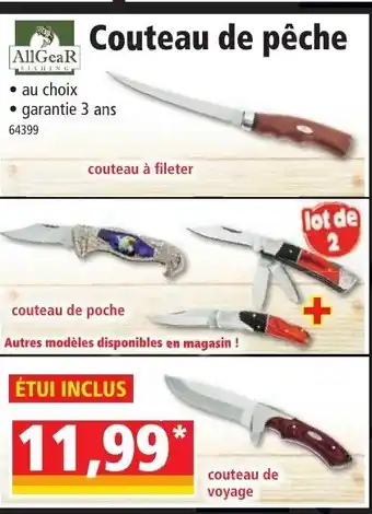 Norma Couteau de pêche offre