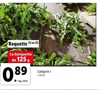 Lidl Roquette offre