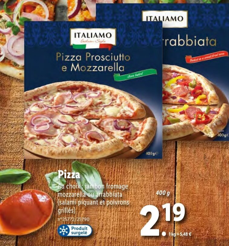 Promo Italiamo Pizza chez Lidl