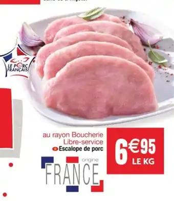 Cora x Carrefour Escalope de porc offre