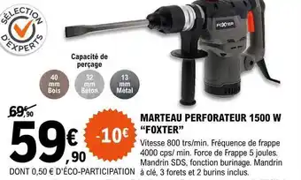 E.Leclerc Brico Marteau Perforateur 1500 W offre