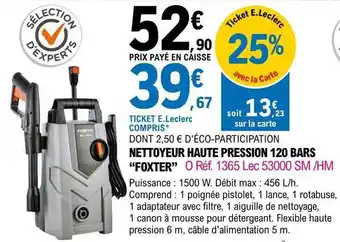 E.Leclerc Brico Nettoyeur Haute Pression 120 Bars offre