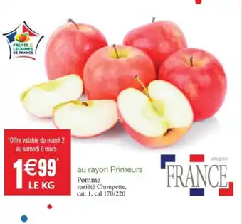 Cora x Carrefour Pomme offre