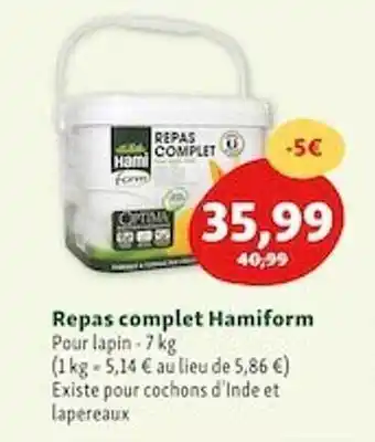 Maxi Zoo Repas Complet Hamiform offre