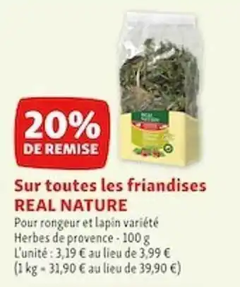 Maxi Zoo Sur Toutes Les Friandises Real Nature offre
