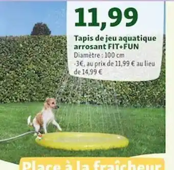 Maxi Zoo Tapis De Jeu Aquatique Arrosant Fit + Fun offre