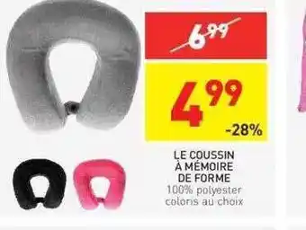 Le Coussin à Mémoire De Forme