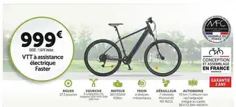 Roady Vtt à Assistance électrique Faster offre