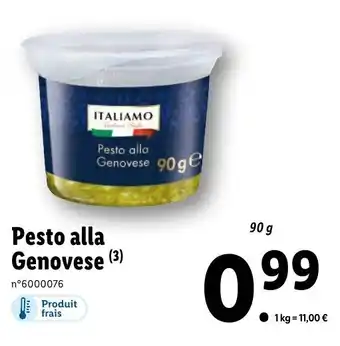 Lidl Italiamo Pesto Alla Genovese offre
