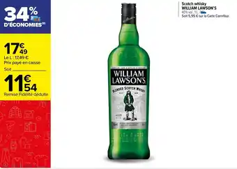 Carrefour Market WILLIAM LAWSON'S Scotch whisky offre