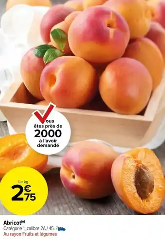 Carrefour Market Abricot offre