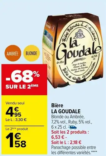 Carrefour Market LA GOUDALE bière offre