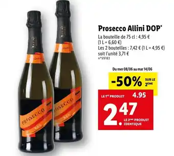 Lidl Prosecco Allini DOP offre