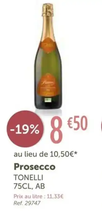 L'Eau Vive TONELLI prosecco offre