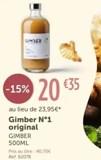 L'Eau Vive GIMBER gimber N1 original offre