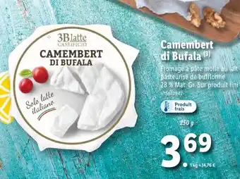 Lidl Camembert di Bufala offre