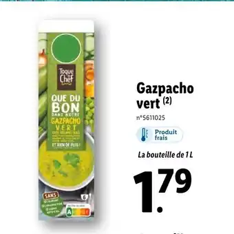 Lidl Gazpacho Vert offre