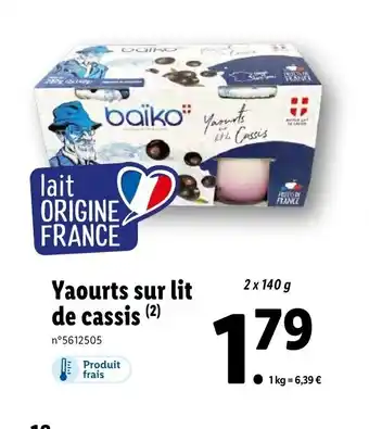 Yaourts Sur Lit de Cassis