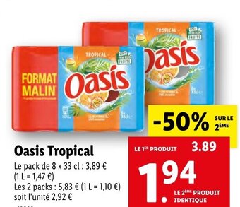 Lidl Oasis Tropical offre