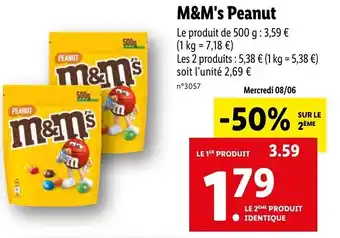 Lidl M&M's Peanut offre