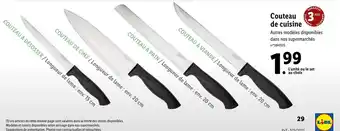 Lidl Couteau de cuisine offre