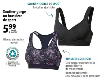 Lidl Crivit Soutien-gorge ou brassière de sport offre