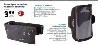 Lidl Brassard pour smartphone ou ceinture de running offre