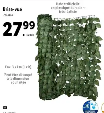 Lidl Brise-vue offre