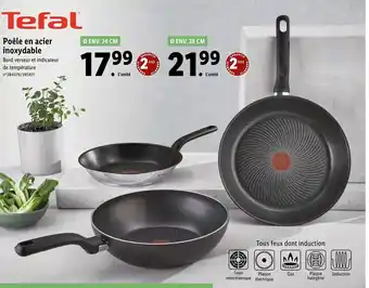 Lidl Tefal Poêle en acier inoxydable offre