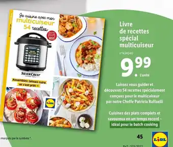 Livre de recettes spécial multicuiseur