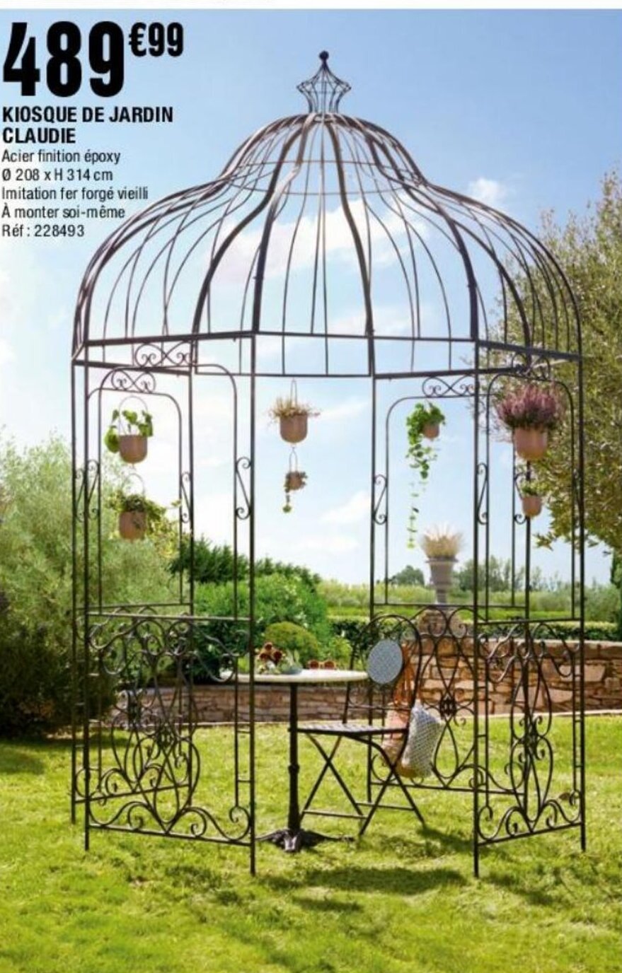 Promo Kiosque de Jardin Claudie chez La Foir'Fouille